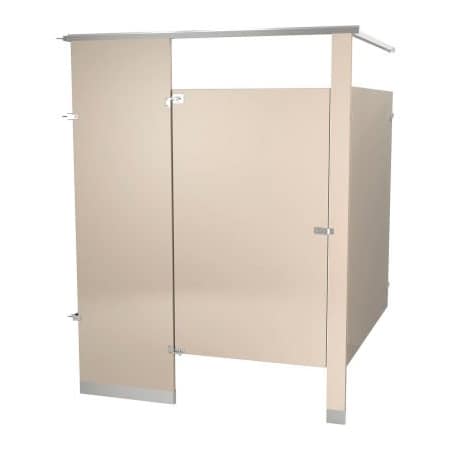 Bradley Bradley Powder Coated Steel 60-1/2" Wide Complete In-Corner ADA Compartment, Almond - ICADA-ALM ICADA-ALM